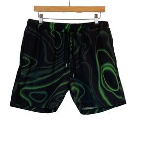 Blood Brother Relaxed Fit  Elastic Waist Drawstring Close Shorts - Black - Med